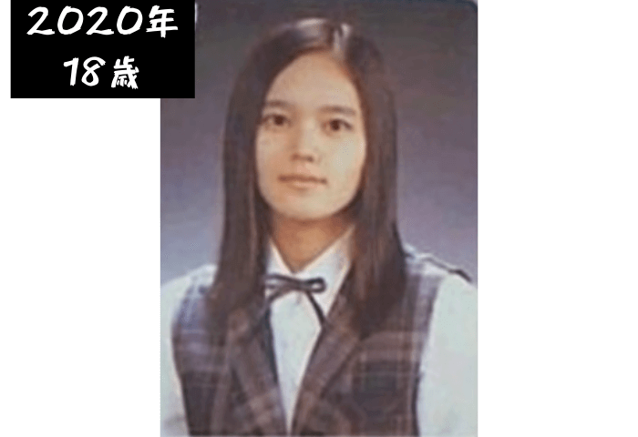韓国女優ハン・ガインのペファ女子高等学校の卒業アルバムの画像